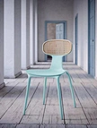 metal plastic dining chair